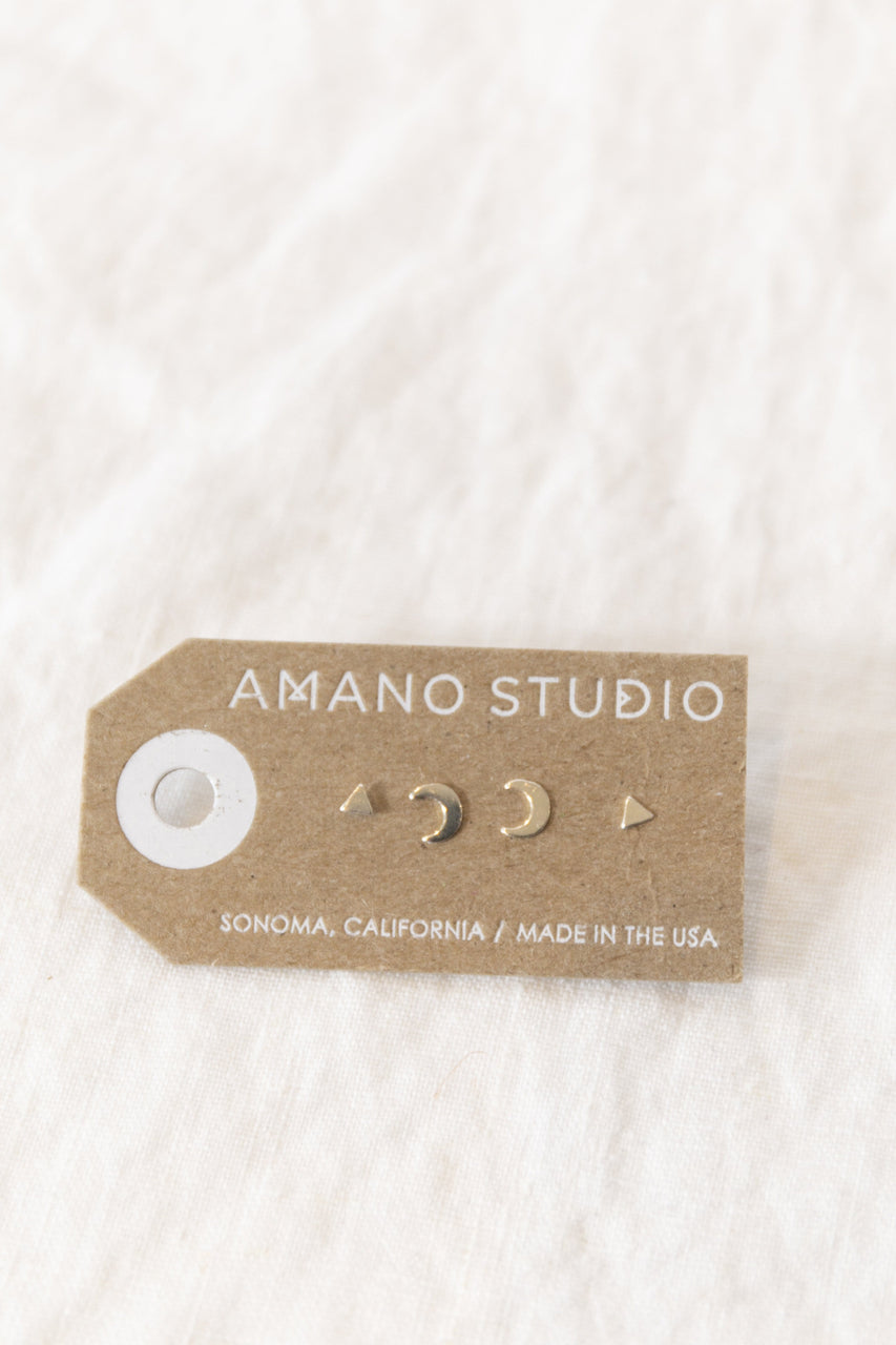Amano Studio Mystic Combo Earring Studs - Silver