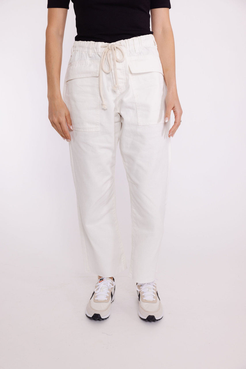 Nate Twill Pant in White