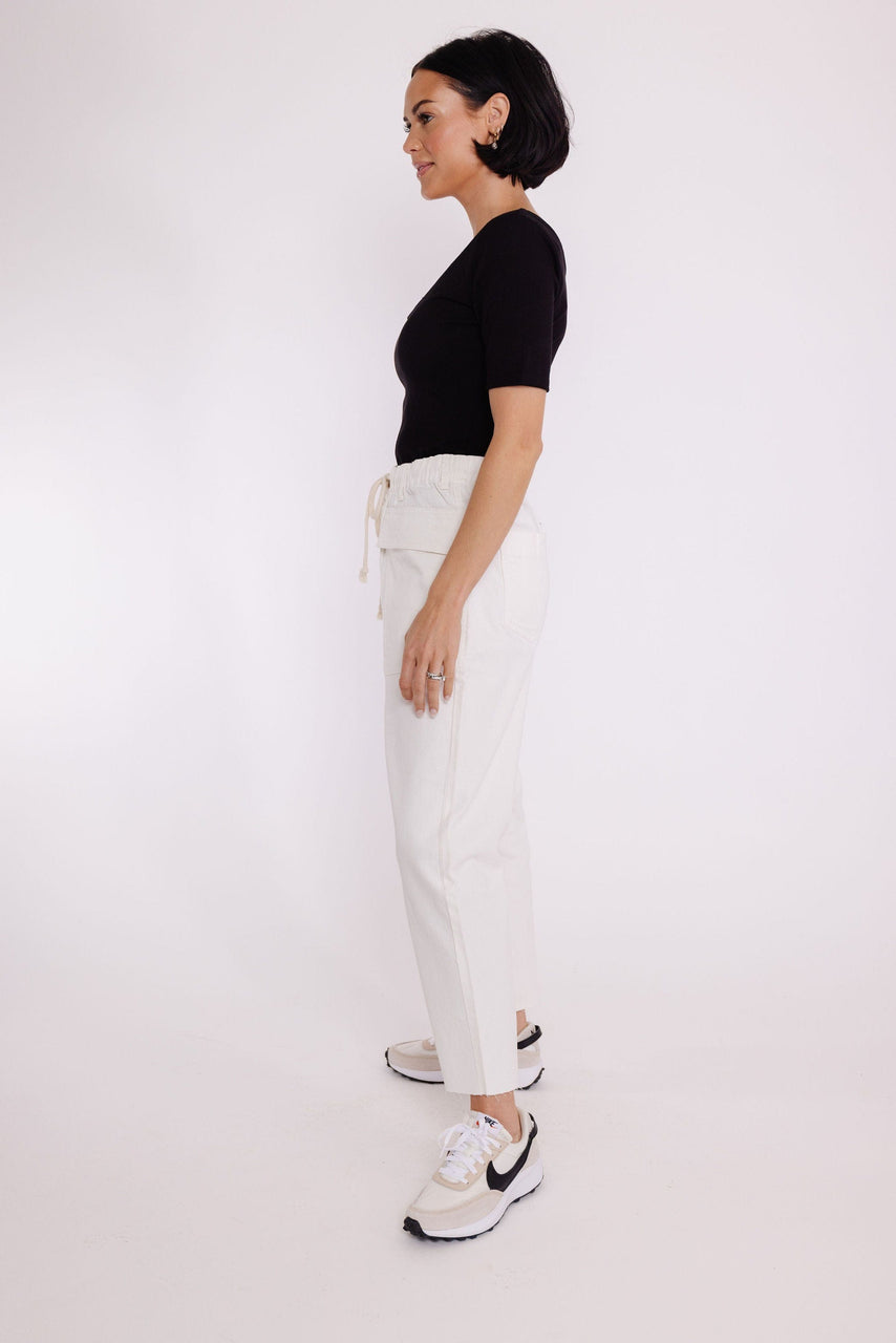 Nate Twill Pant in White