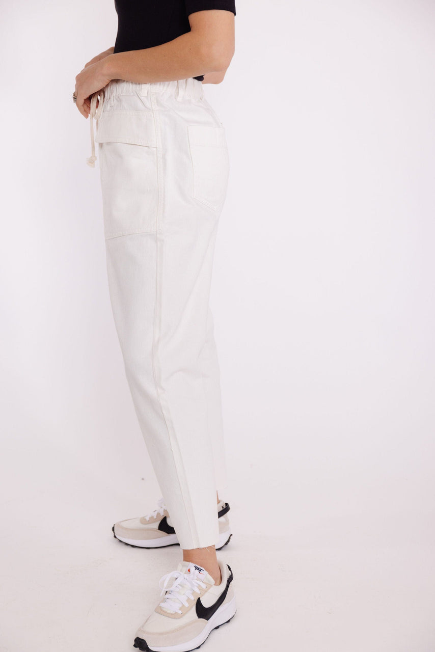 Nate Twill Pant in White