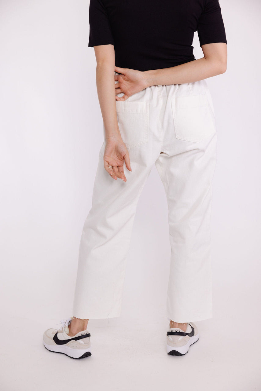 Nate Twill Pant in White