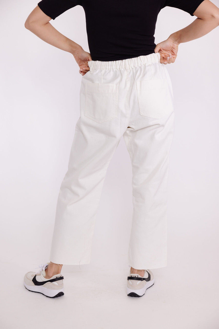 Nate Twill Pant in White