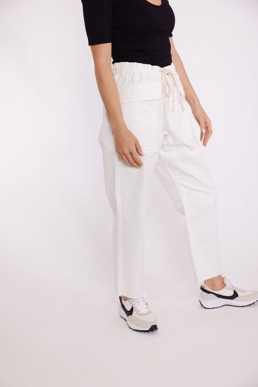 Nate Twill Pant in White