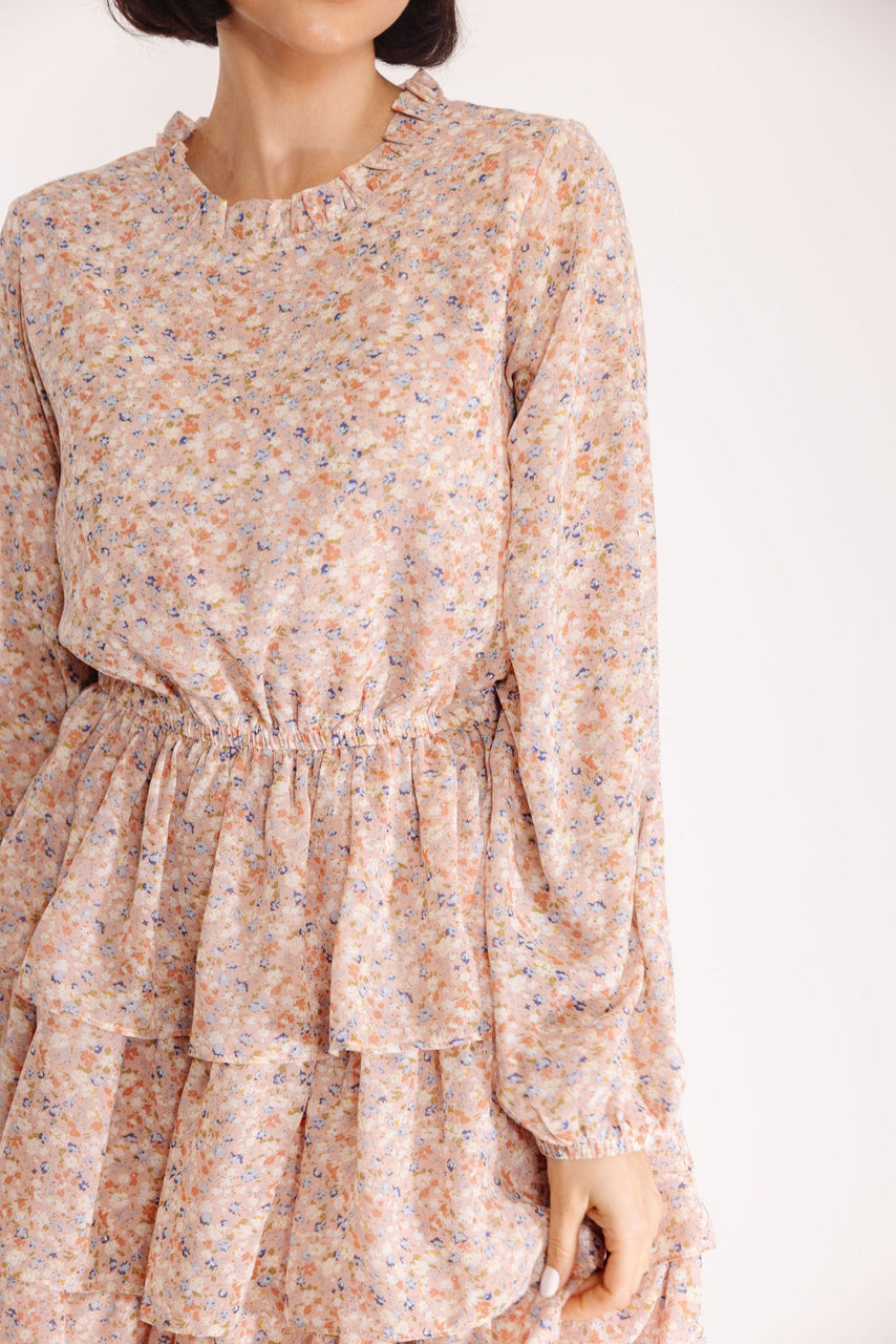 Annabelle Dress in Blush Floral