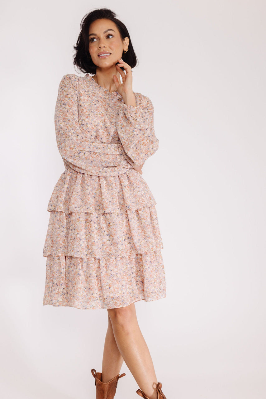 Annabelle Dress in Blush Floral