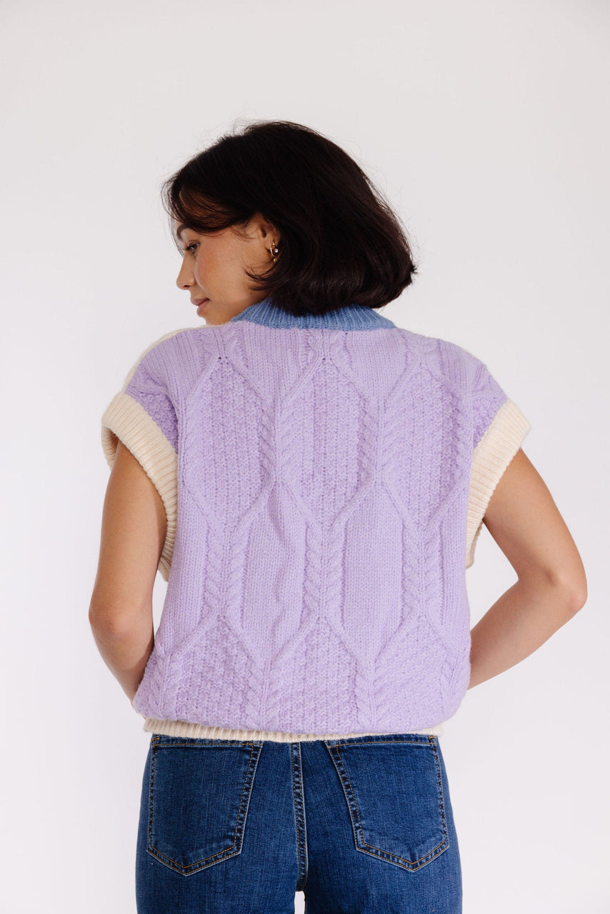 FRNCH Clara Sweater Vest in Créme