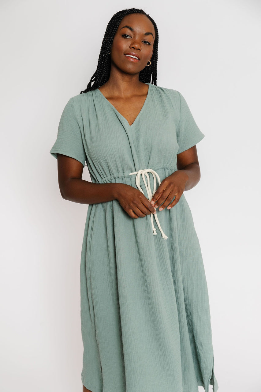 Clover Dress in D. Sage