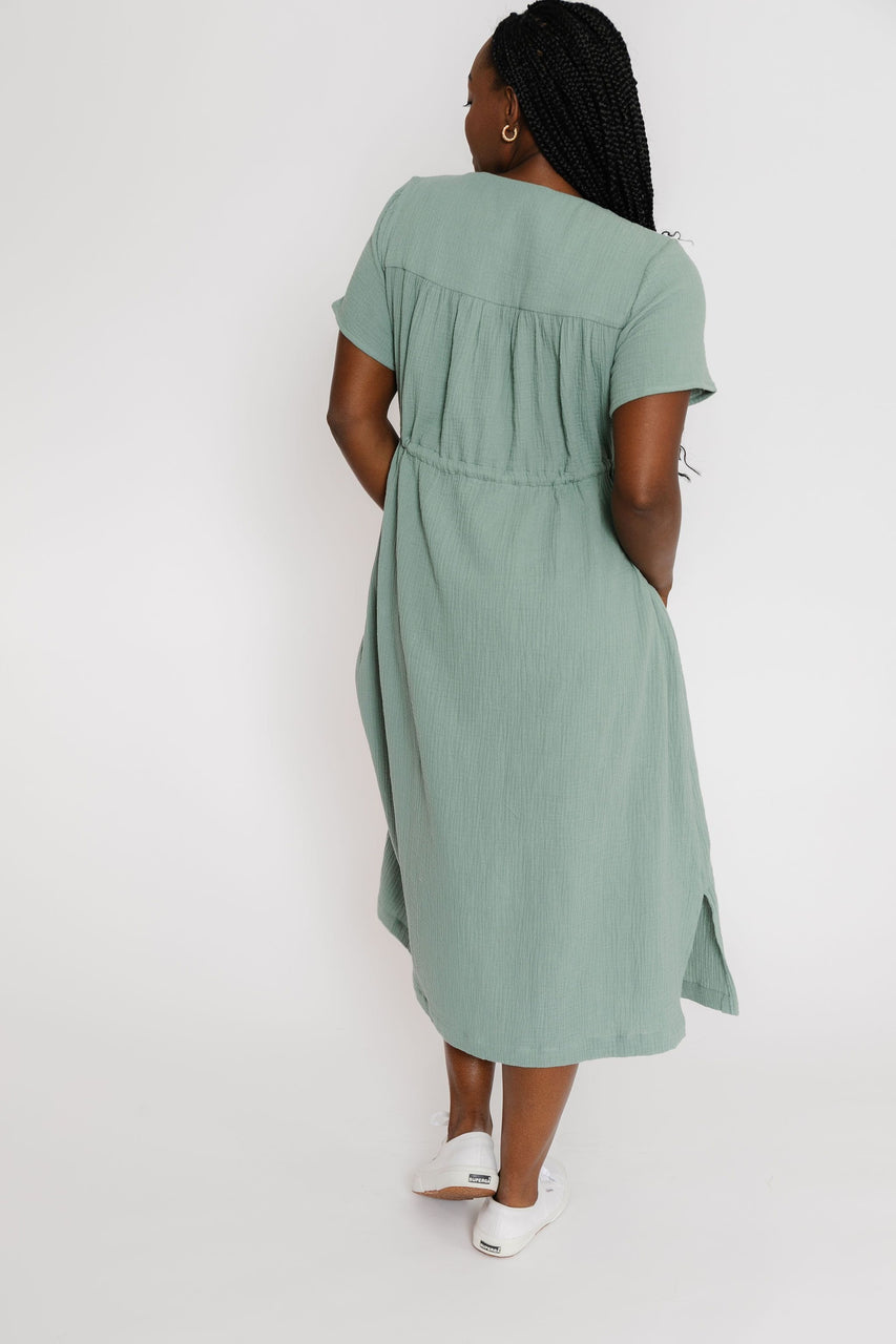 Clover Dress in D. Sage