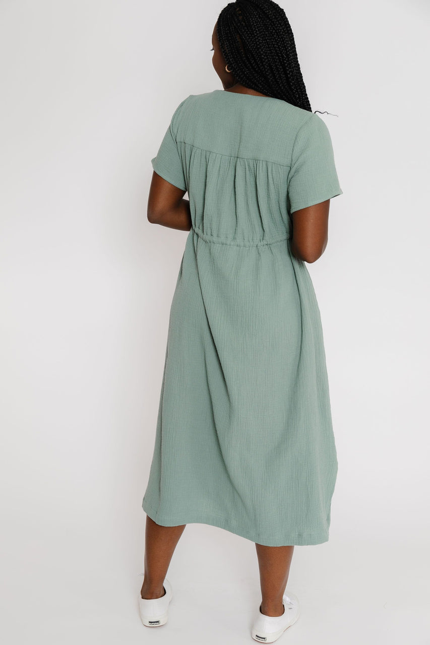 Clover Dress in D. Sage