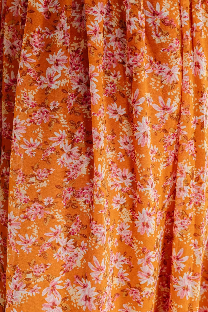 Coronado Dress in Tangerine Floral