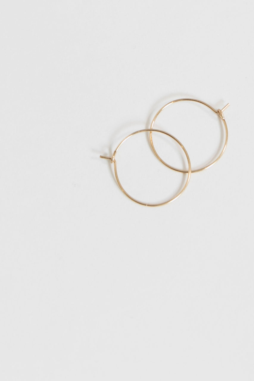 Gold Hoop Earring by Nashelle