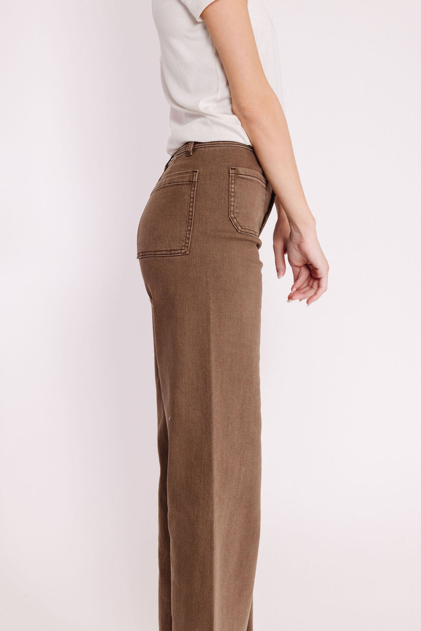 Fergie Pant in Washed Brown