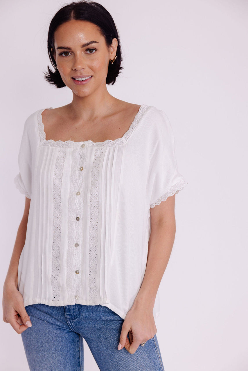 Geniece Blouse in Off White