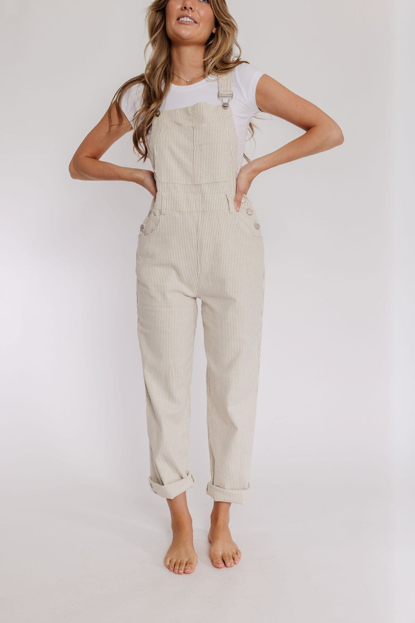 Harry Overalls in Taupe