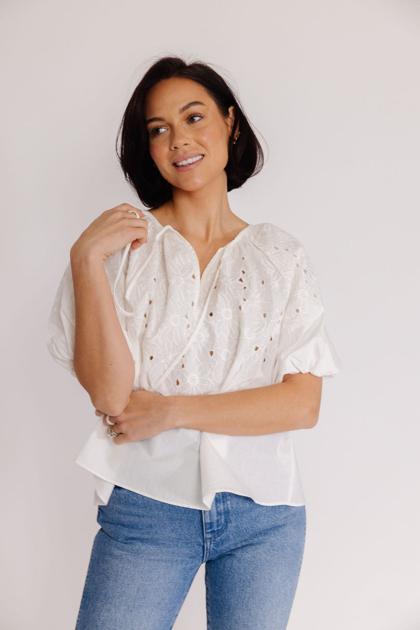 Henderson Blouse in Off White