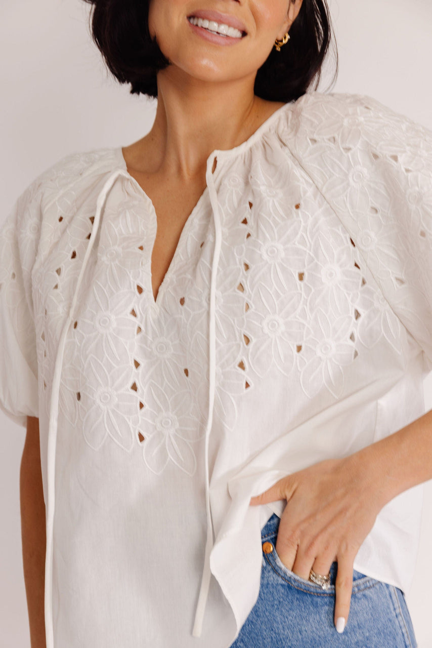 Henderson Blouse in Off White