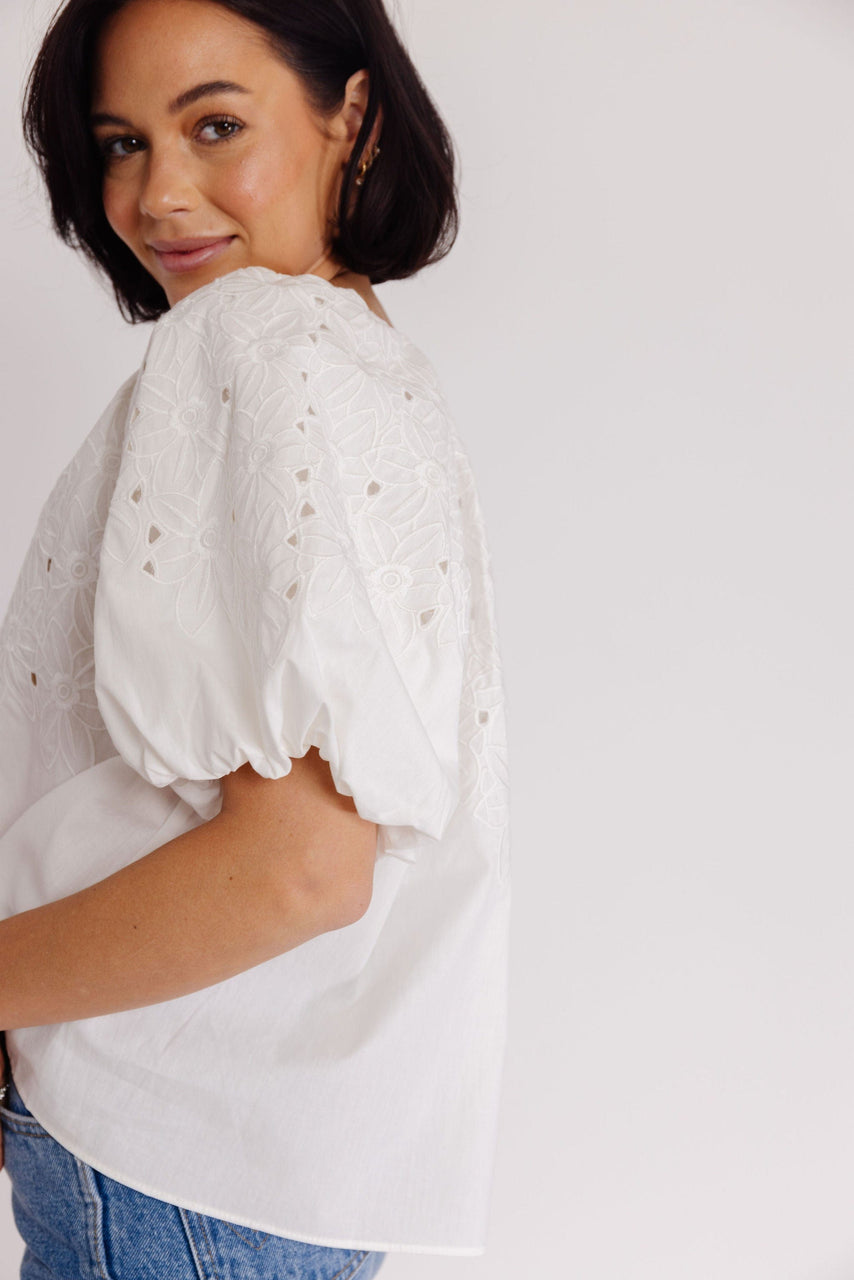 Henderson Blouse in Off White