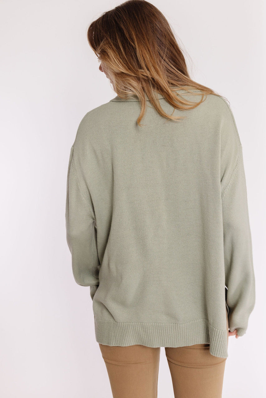 Holly Sweater in Dusty Sage