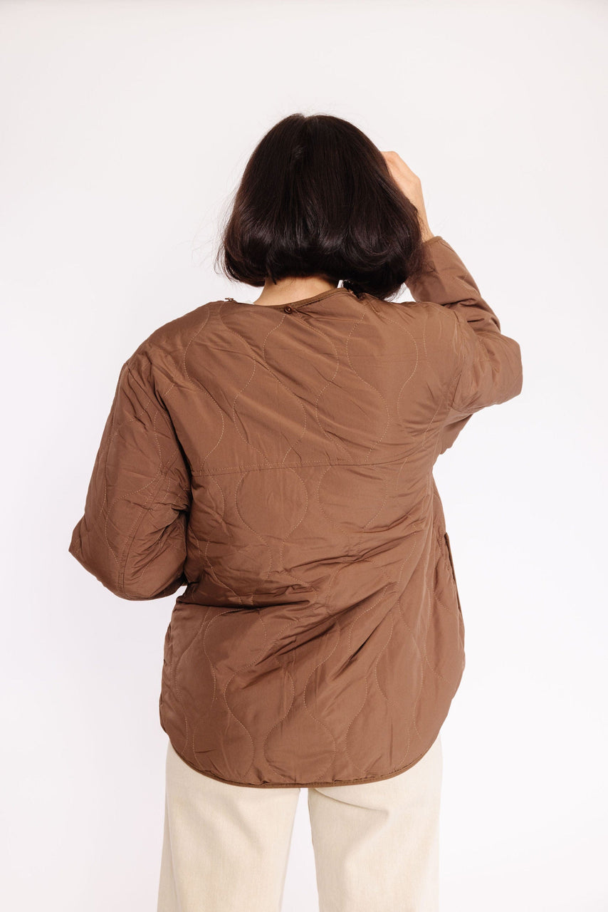 Izzy Quilted Jacket in Cocoa