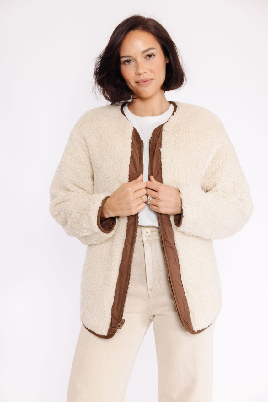 Izzy Quilted Jacket in Cocoa