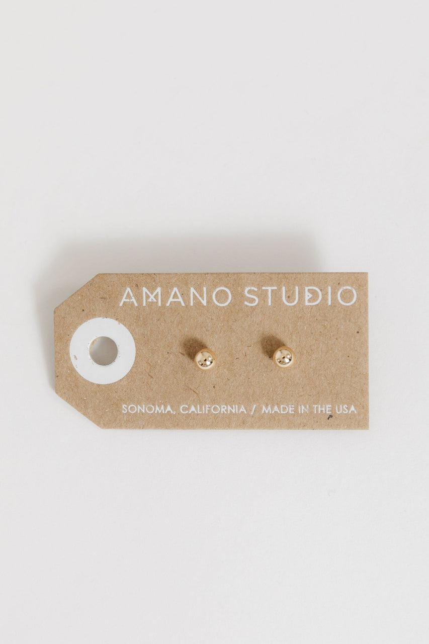 5mm Ball Stud Earrings By Amano Studio
