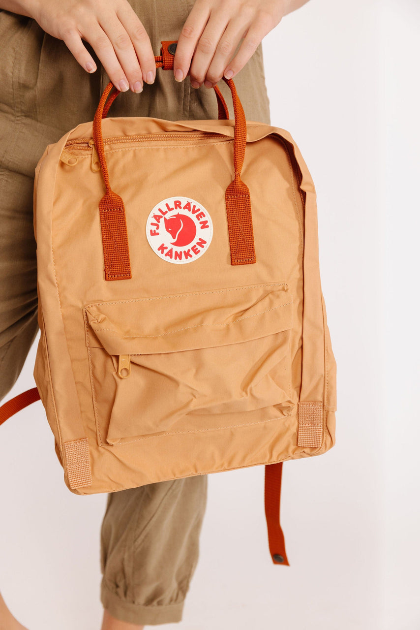 Fjallraven Kanken Backpack in Peach Sand/Terracotta Brown