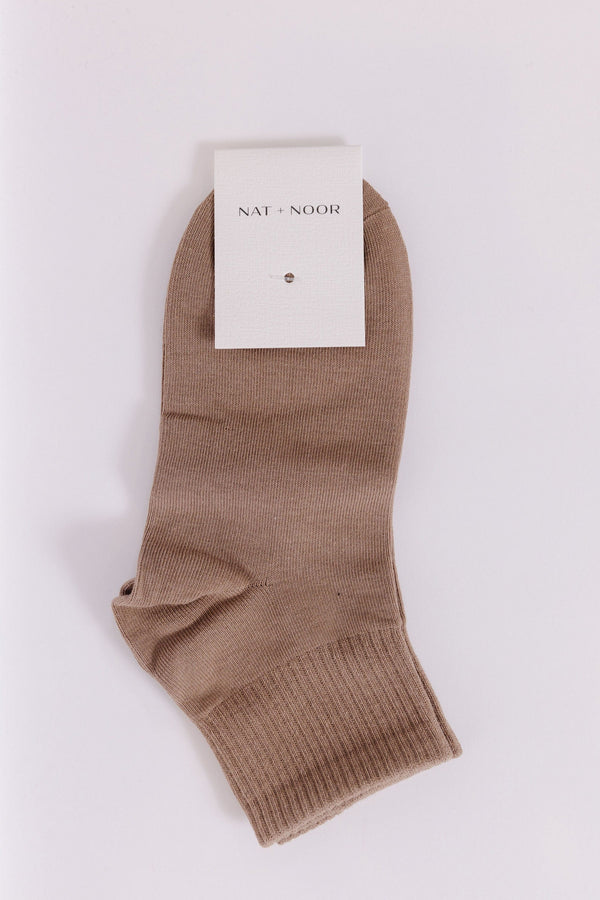 Nat + Noor Ankle Sock in Mocha