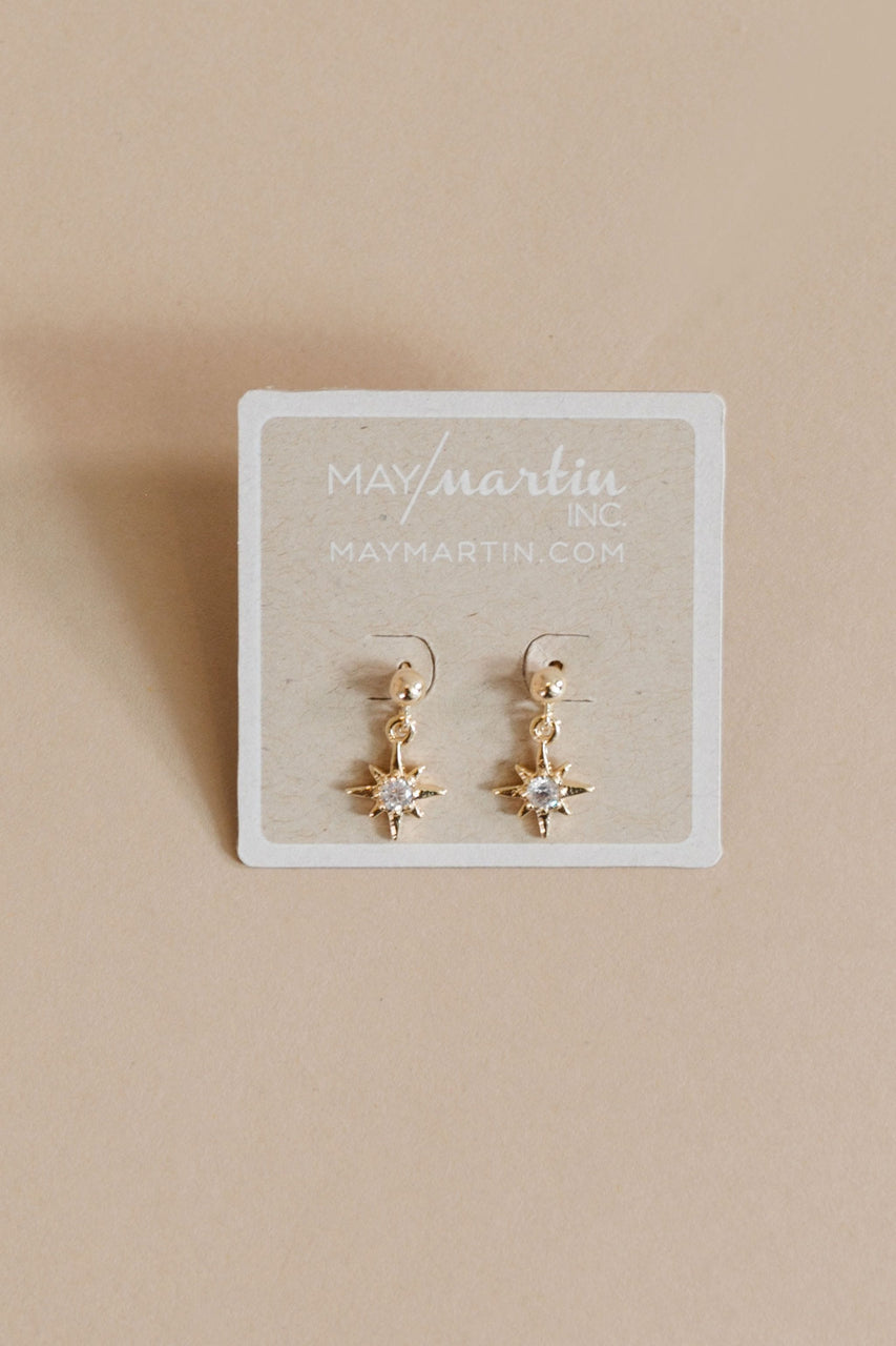 North Star Post Earrings by May Martin