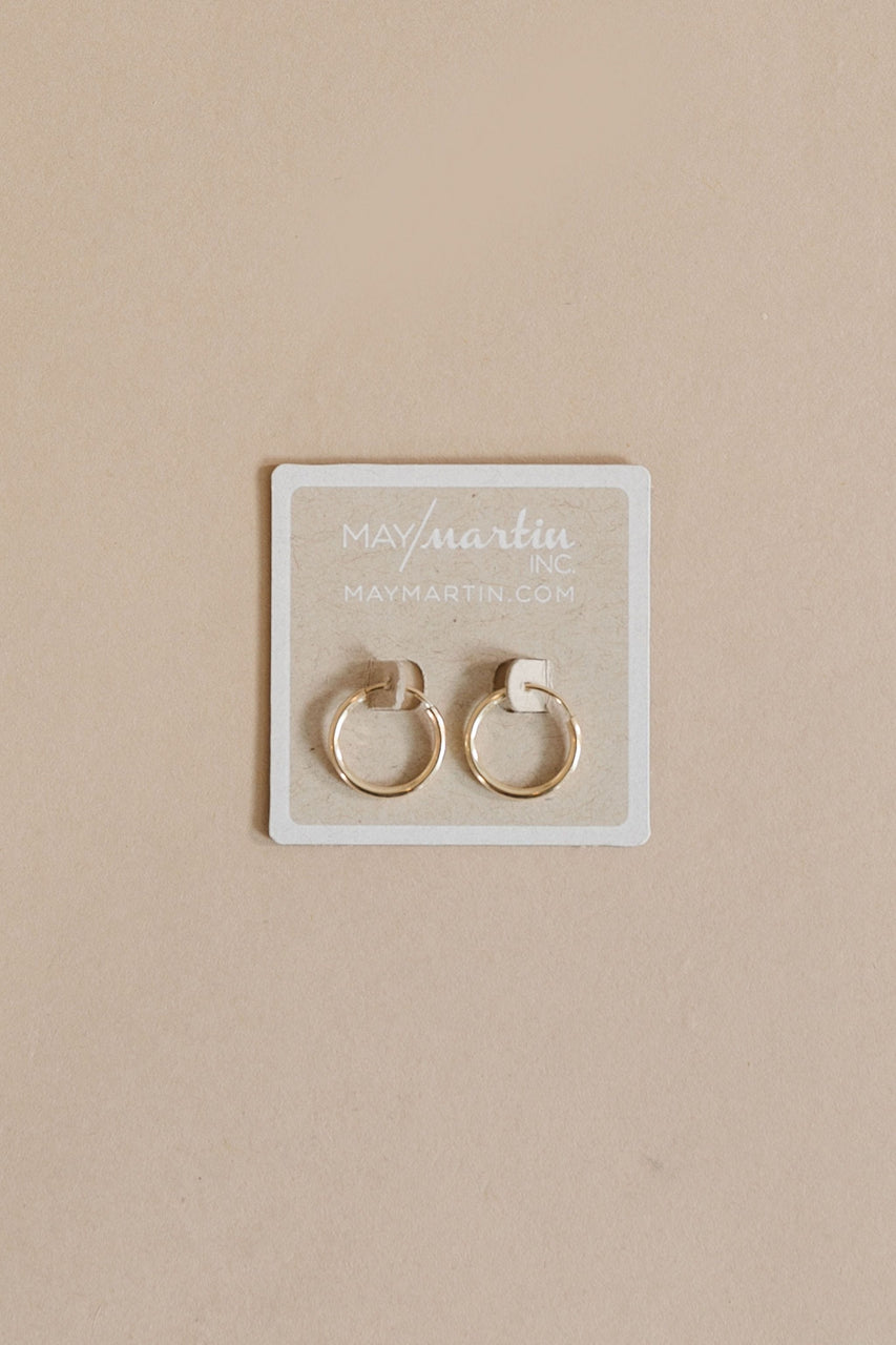Petite Hoops in Gold 12mm by May Martin