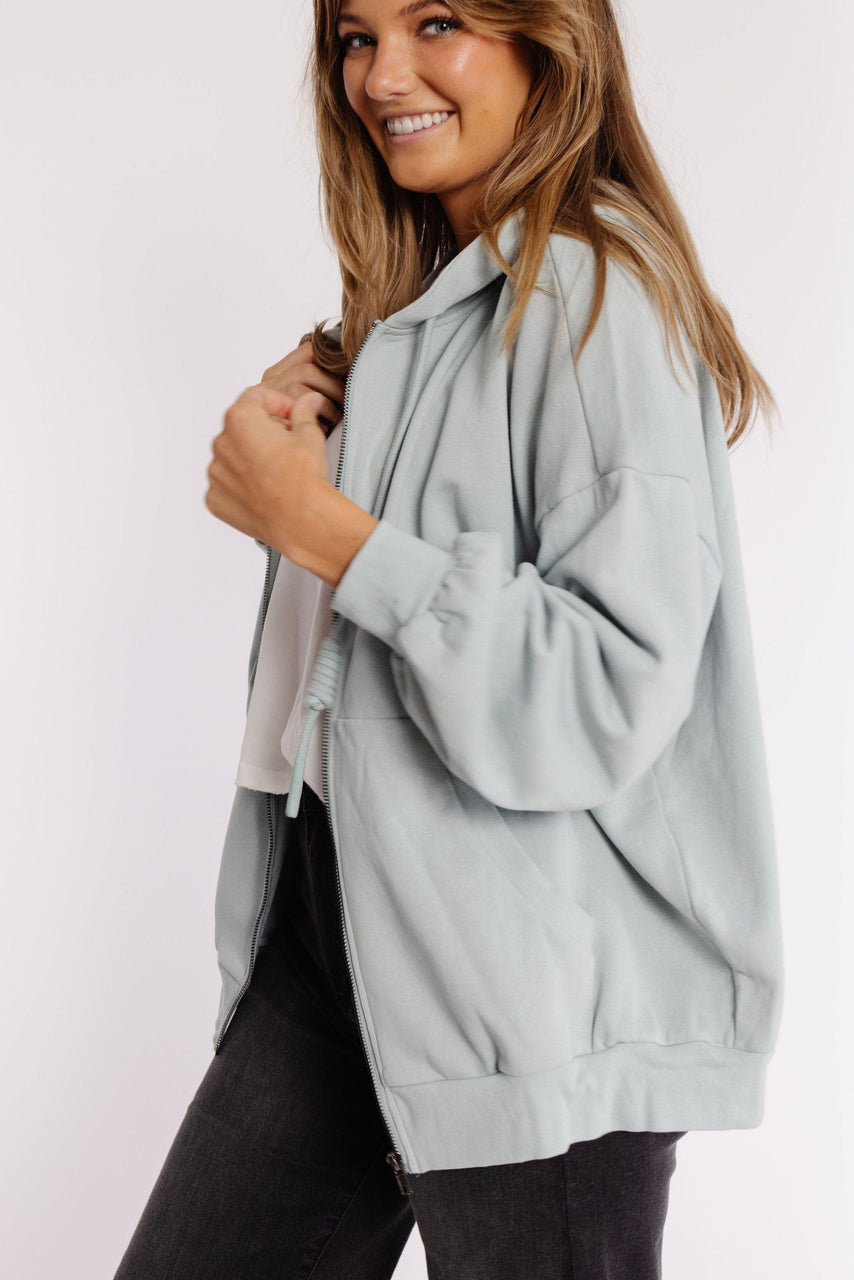 Jasper Sweatshirt Hoodie in Sage