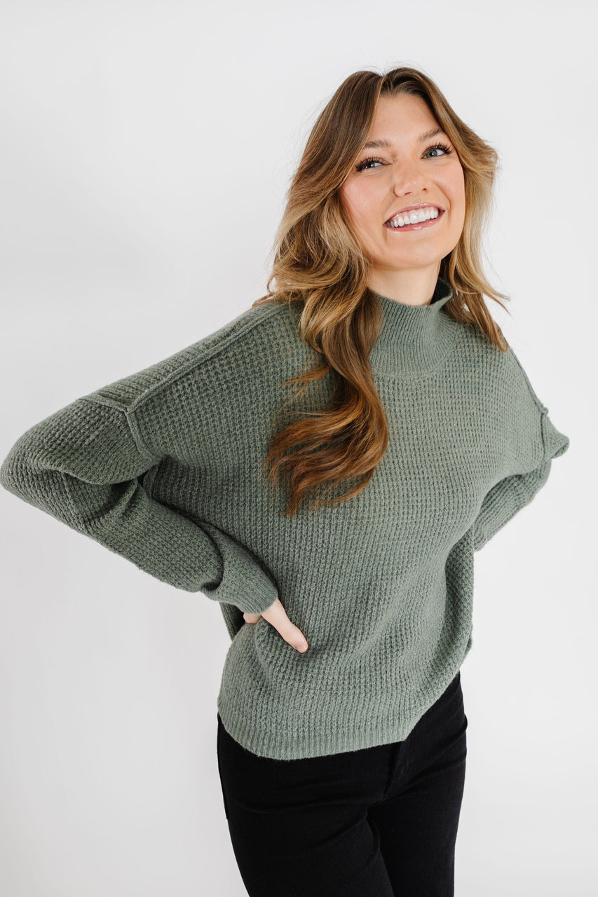Johnny Sweater in Seagrass Green