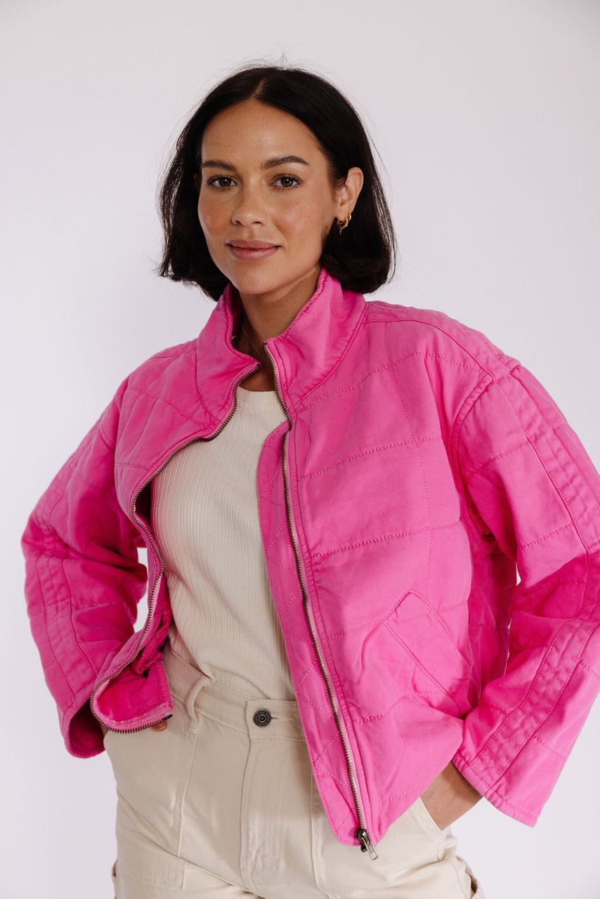 Josie Jacket in Bright Pink