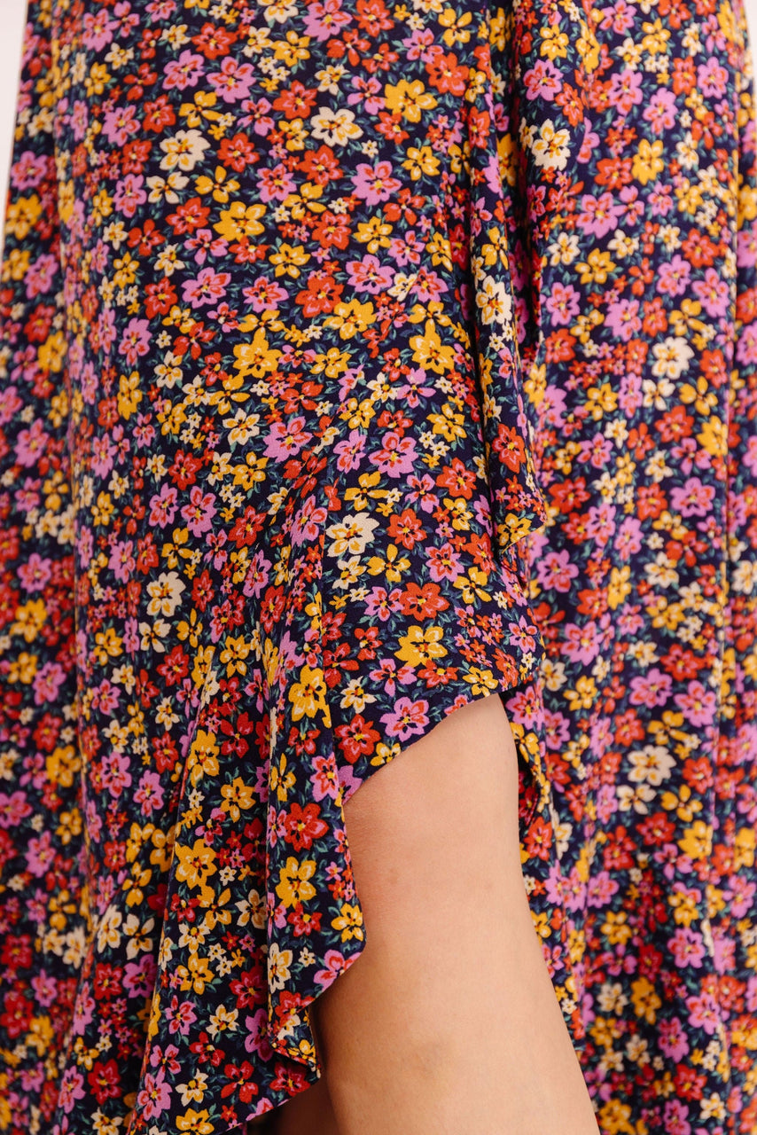 Jude Skirt in Indigo Floral
