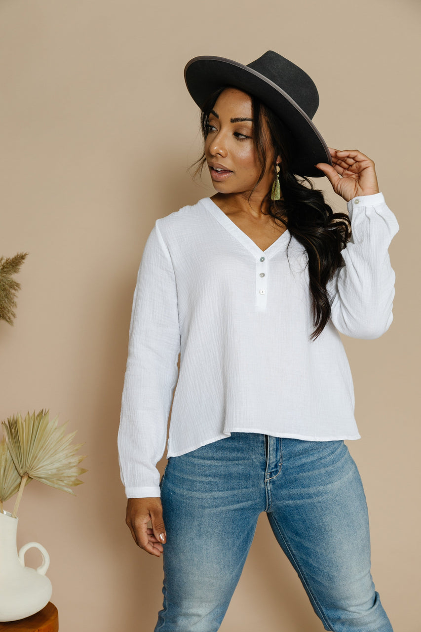 Kelsi Blouse in Off White