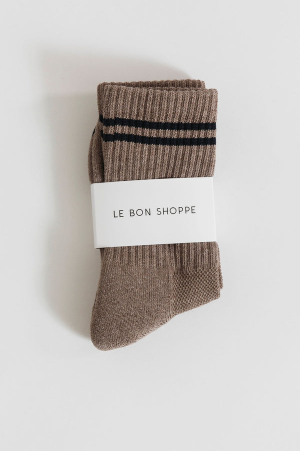 Le Bon Shoppe Boyfriend Socks in Cocoa