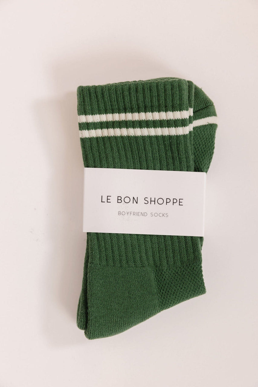 Le Bon Shoppe Boyfriend Socks in Moss
