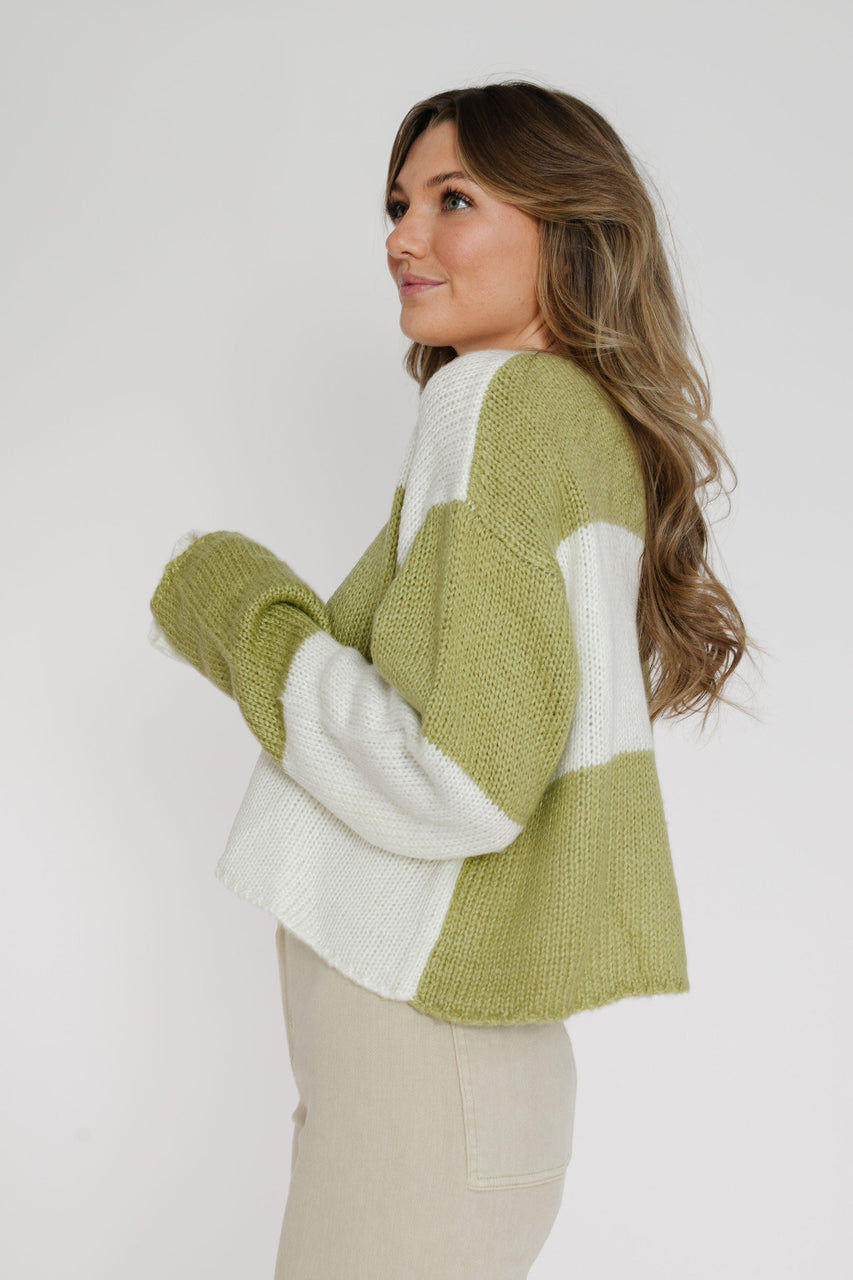 Ledger Sweater in Lime Green