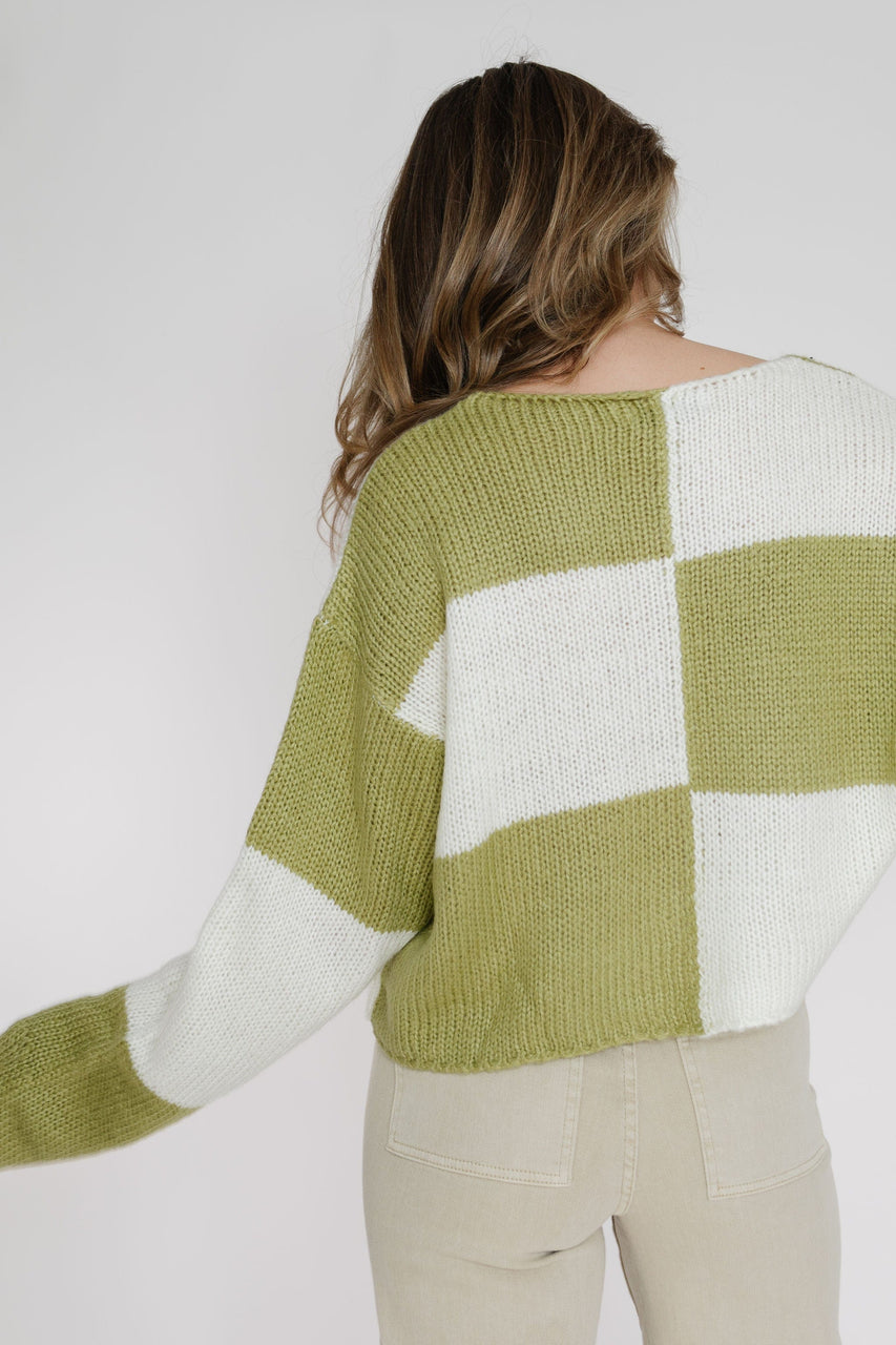 Ledger Sweater in Lime Green