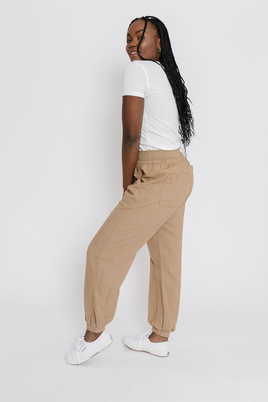 Livvy Pant in Camel