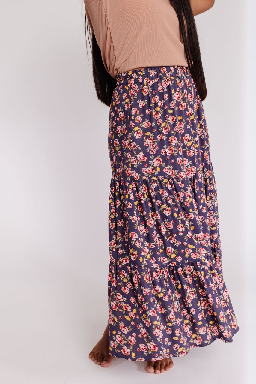 Mabel Skirt in Navy Floral