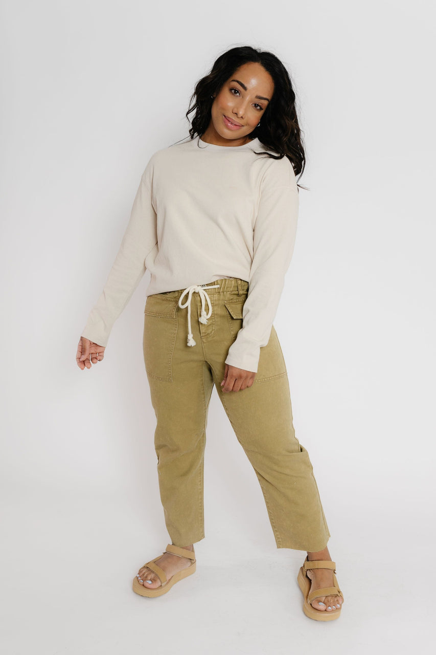 Nate Twill Pant in Khaki