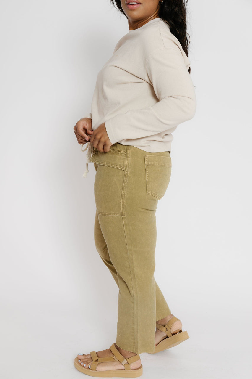 Nate Twill Pant in Khaki