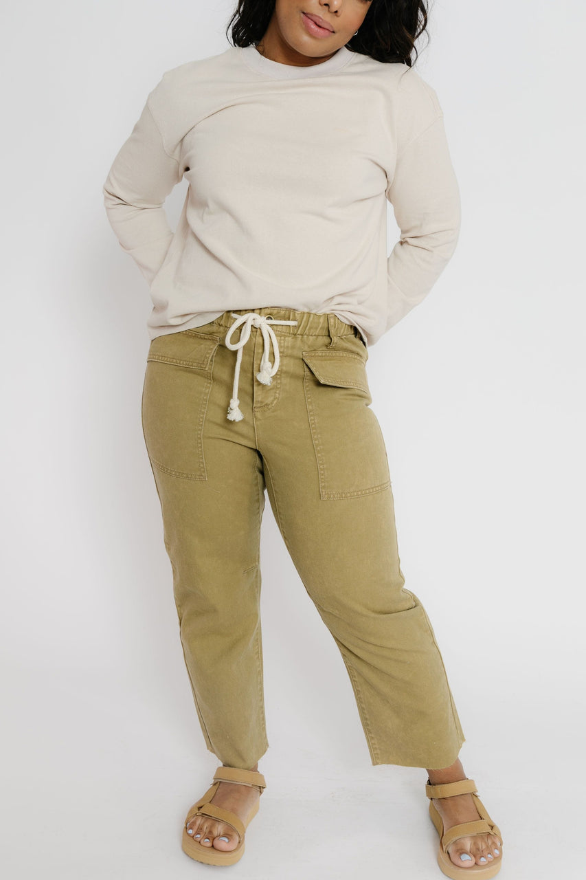 Nate Twill Pant in Khaki