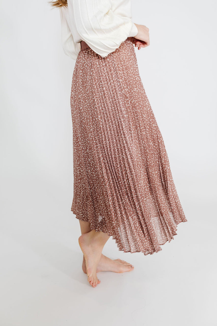 Nora Skirt in Mauve Leopard