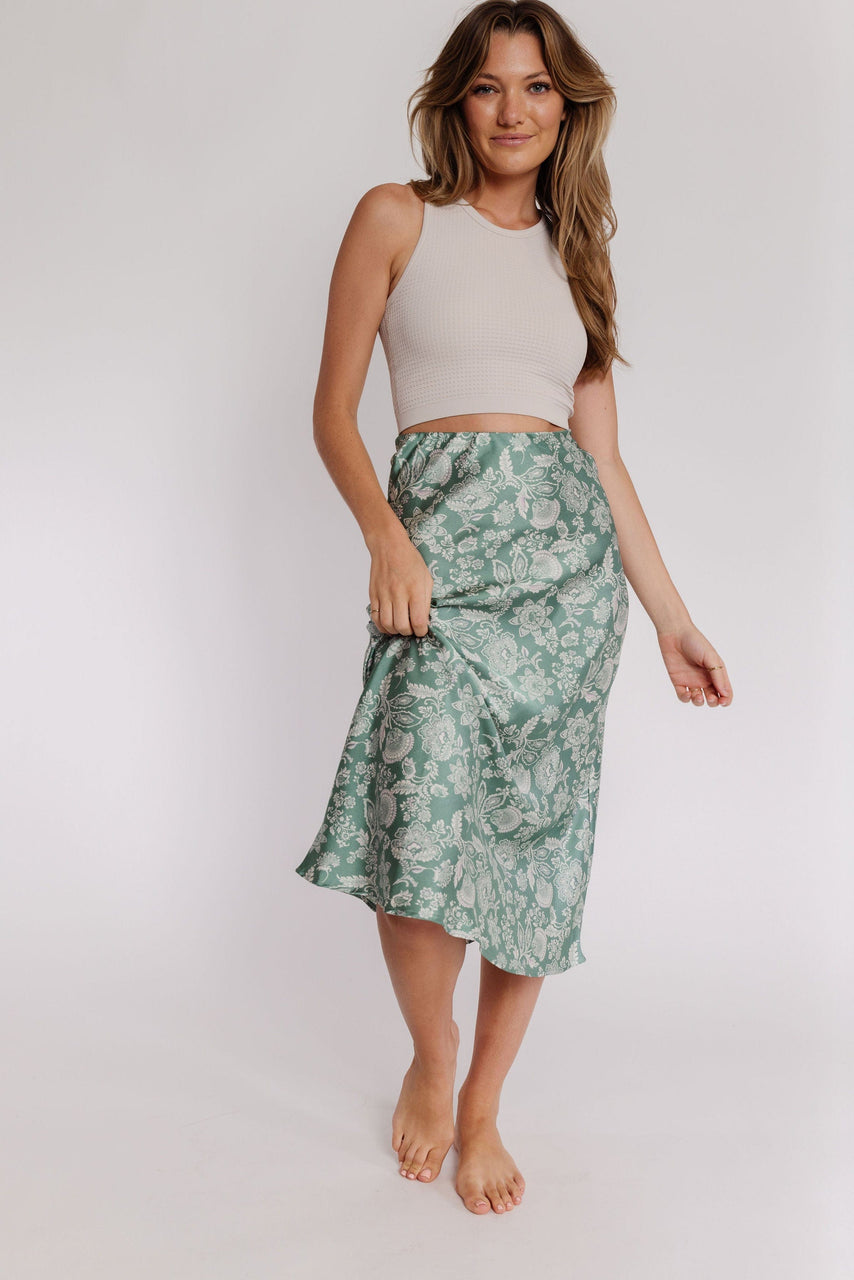 Prospect Skirt in Sage Floral