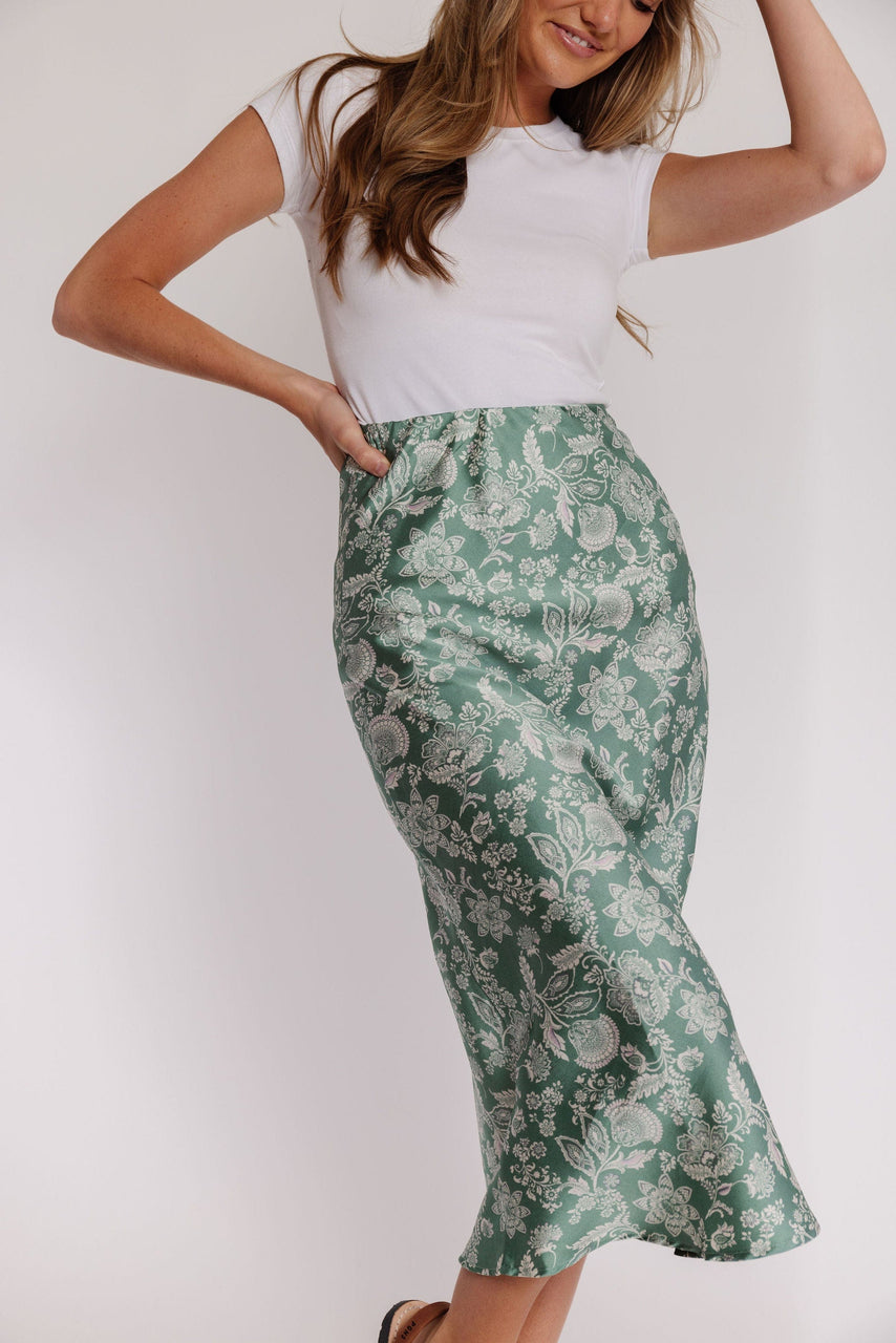 Prospect Skirt in Sage Floral