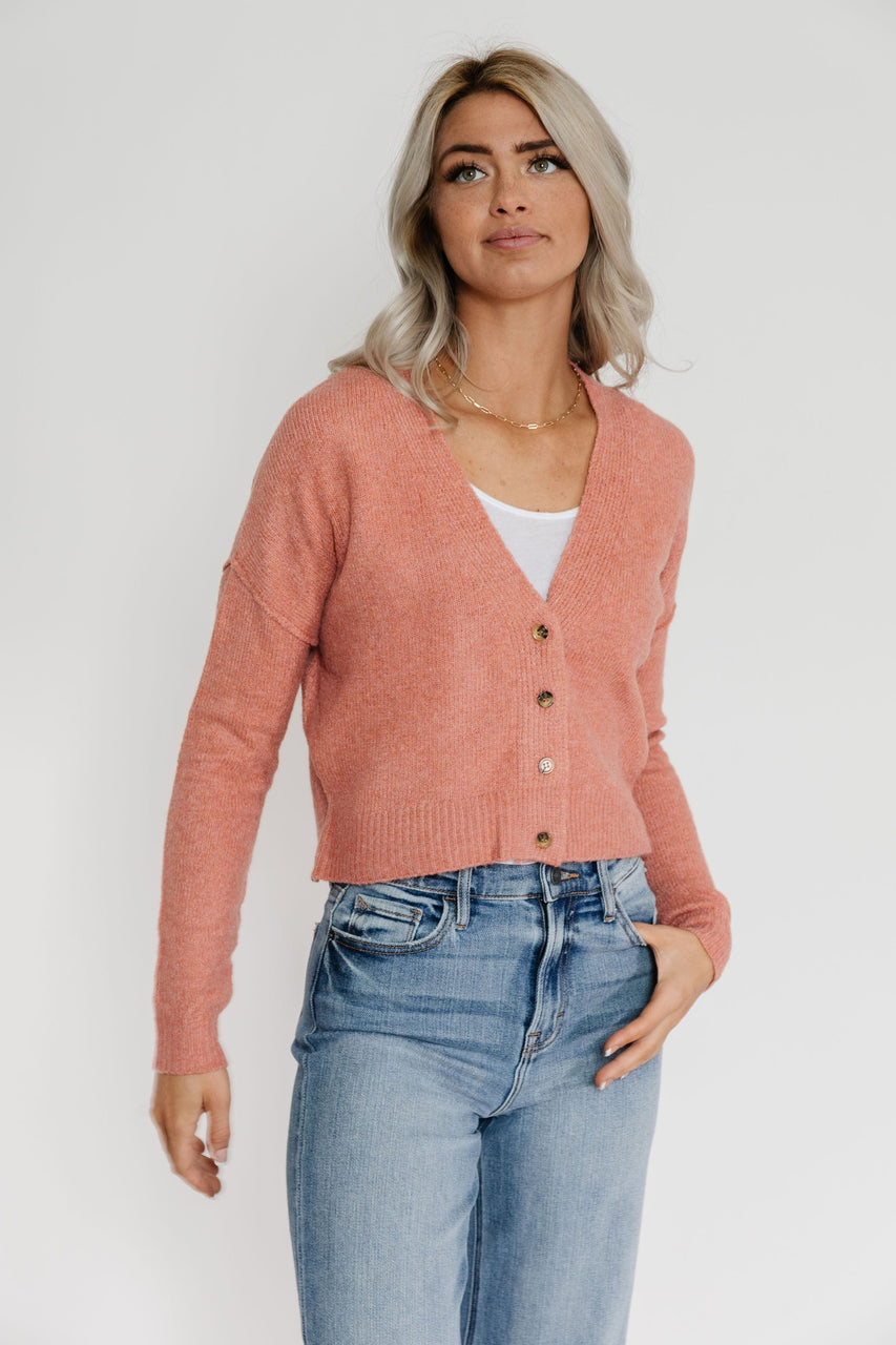 Rayshell Cardigan in Terra Cotta