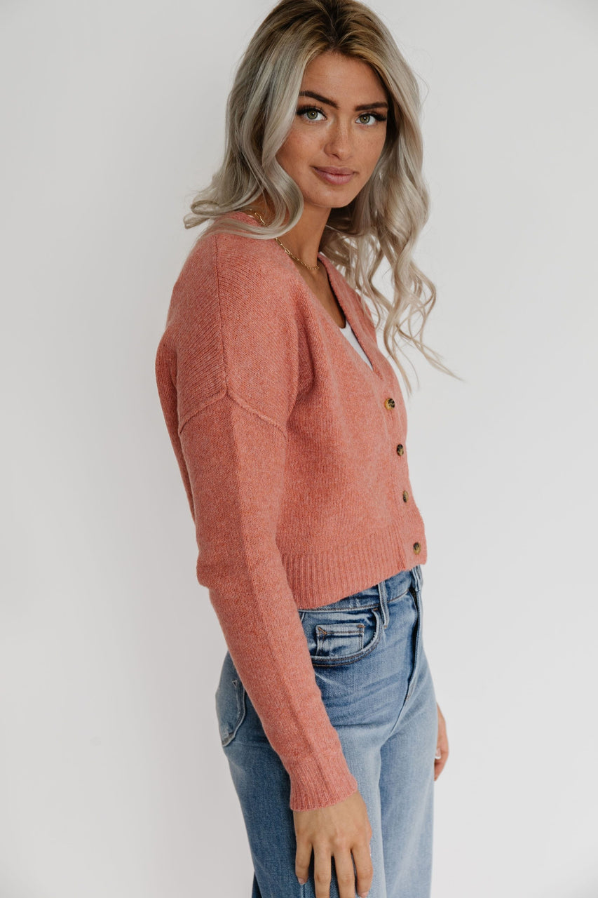 Rayshell Cardigan in Terra Cotta