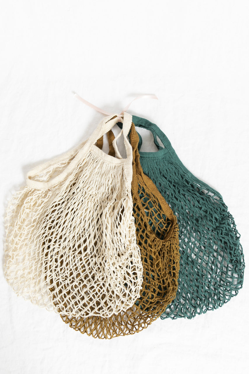 Reusable String Produce Bags in Neutral