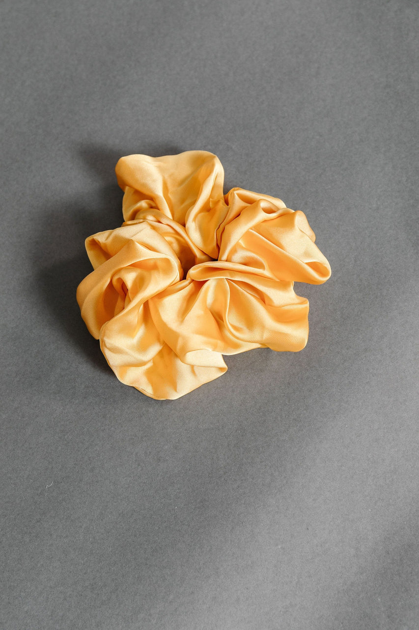 Yellow Oversized Silky Scrunchie
